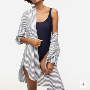 Jcrew striped coverup large.